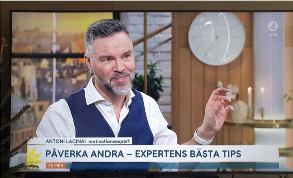 Antoni Lacinai på TV4 Nyhetsmorgon